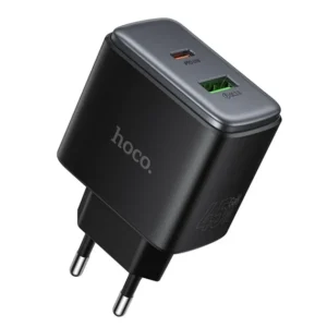 Блок живлення Hoco C158A 45W GaN, USB-C + USB-A, PD, QC3.0