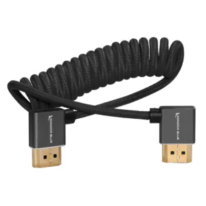 Кабель Kondor Blue Right Angle Full HDMI Braided Coiled Cable